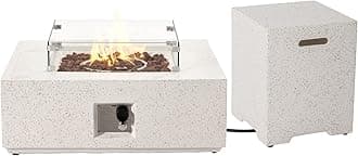 COSIEST 2-Piece Outdoor Propane Fire Table Set