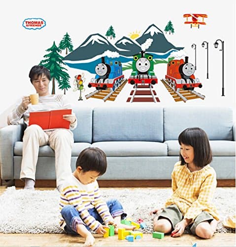 Thomas Friends Train Tree Glow In Dark Luminous Fluorescen Wall Decal Sticker