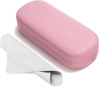 Marvolia Glasses Case Large Hard Shell Eyeglasses Case PU Leather Protective Case for Sunglasses Eyeglasses