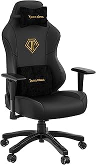 Phantom 3 Gaming Chair - Reclining Video Game Chairs, Ergonomic Gaming Chair, Neck & Lumbar Back Support for Home & Office Desk - Large Premium Black PVC Leather Gamer Chairs for Adults