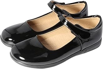 Amtidy Girls School Uniform Shoes Mary Jane School Wedding Party Flat Shoes