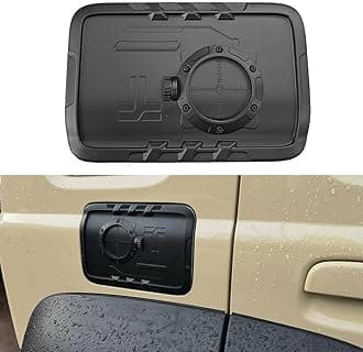 Fuel Filler Cap Door Oil Gas Tank Cover Trim Protector Decoration Sticker For Suzuki Jimny 2023 2024 5-Door Car Exterior Accessories (Black)