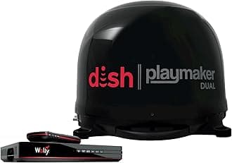 Winegard PL-8035R Black Dish Playmaker HD Satellite Antenna with Dual Receiver Capability, DVR Ready, Fully-Automatic, and Portable for RV, Camper, and Tailgating