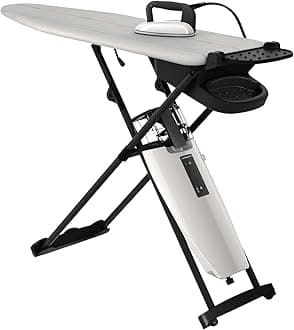 Smart I, Hygienic Steam, Eliminates 99.9% of Bacteria & Viruses, Professional Iron, Active Ironing Board, New Thermostat, Roller Pairs, Removable Water Tank