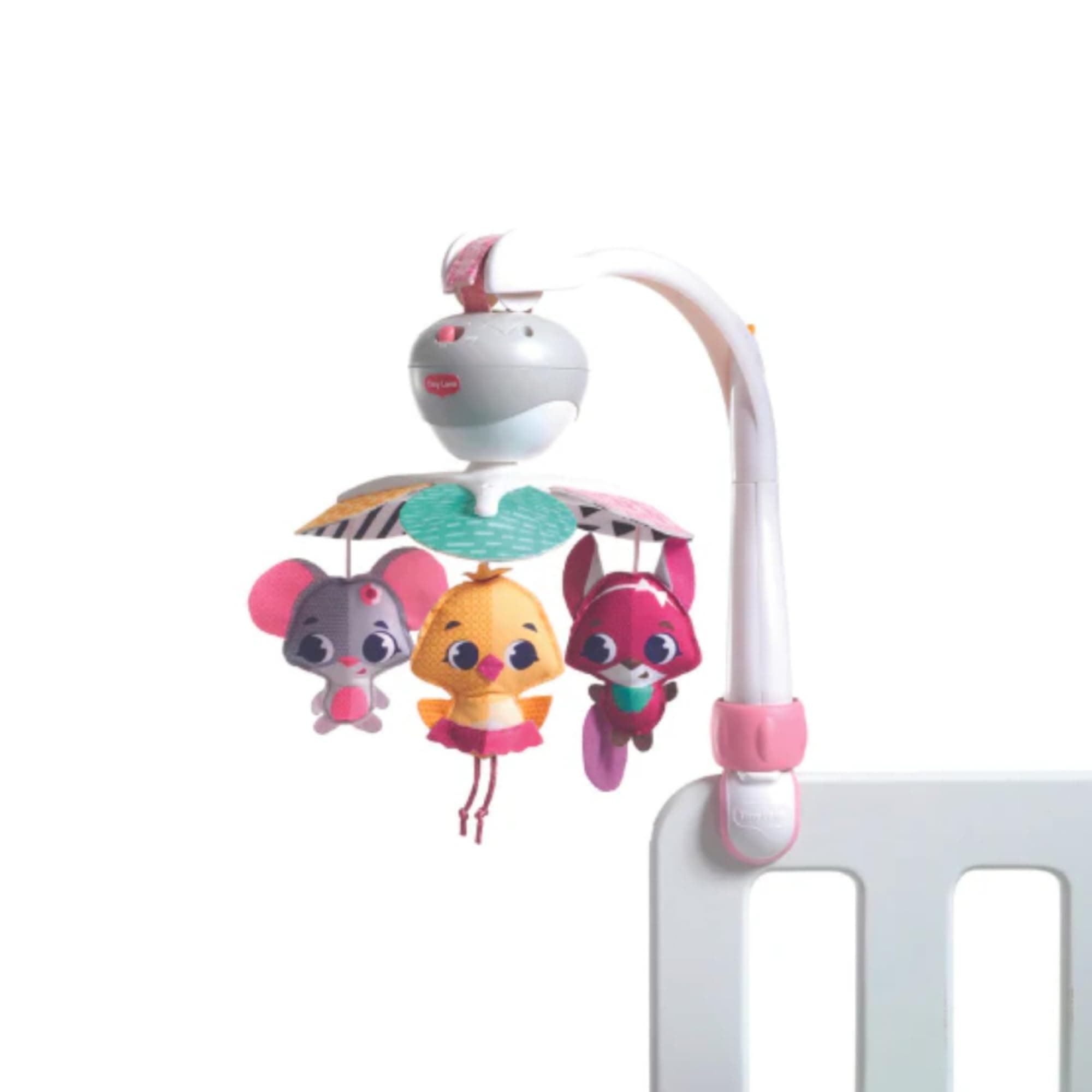 Tiny Love 3-in-1 Take Along Baby Mobile for Cot, 0+ Months, Portable, Multi-Use with 3 Connectors, Cot Mobile with Music, 5 Melodies, 30 Minutes of Continuous Music, Tiny Princess Tales