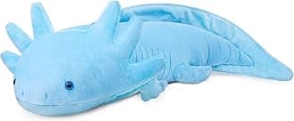 Large Axolotl Stuffed Animals - Super Blue Axolotl Plush Weighted Long 30Inch Plushie, Realistic Cute Blue Ambystoma Pillow Toys Real Plushie Large Weighted, Unique Plush Gift Collection for Kids