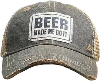 Funny Hats for Women and Girls, Distressed Trucker Baseball Cap with Sayings