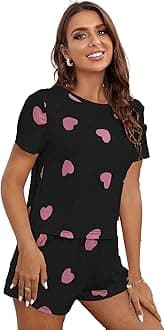 SMOWKLY Printed Cotton Blend Night Suit | Everyday Nightsuit | Night Dress | Shorts Set | Pyjama Set for Women