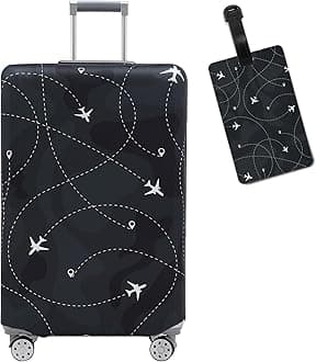 Travelkin Luggage Covers With Tag For Suitcases Tsa Approved,Suitcase Covers Protector Fit 18-32 Inch Luggage,M