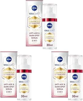NIVEA Luminous 630 Anti-Age & Dark-Spot Serum (30ml), Facial Serum Reduces 10 Years of Accumulated Age Spots, Face Serum for Even, Strengthened, Younger-Looking Skin (Pack of 3)