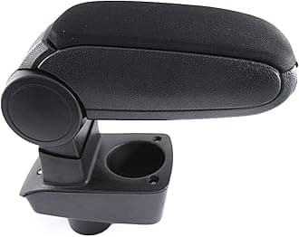 Armrest Car Arm Rest Centre Console For Fiesta MK6 CB1 CCN 2009 Onward Specific Model Fit Black Textile