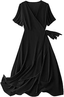 LymioWomen's Fit and Flare Midi Dress