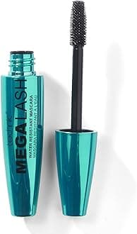 Technic Mega Lash Water Resistant Mascara - Vegan, Ultra Black, Water Resistant, Hard wearing, Smudge-Proof, Lash Building Formula For Volume Glam Lashes - 12ml