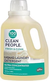 Liquid Laundry Detergent - Recyclable Packaging, Stain Fighting - Ultra Concentrated, Laundry Soap - Fresh Scent, 50 fl oz