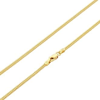 10k Real Yellow Gold Franco Square 1.5mm Box Chain Wheat Chain Necklace (16"-30") Dainty Italian Jewelry for Men & Women