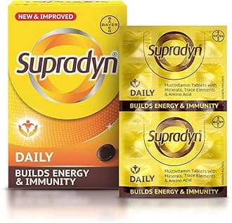 SupradynS Daily Multivitamin Tablets for Men & Women with Essential Zinc, 12 Vitamins, 5 Trace Elements for Daily Immunity & Energy, 150 Tablets