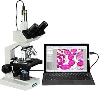40X-2500X LED Digital Trinocular Lab Compound Microscope with 5MP Camera and Mechanical Stage - M83EZ-C50S