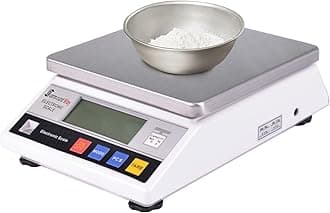 SurmountWay High Precision Scale 7.5kg x 0.1g Accurate Digtal Laboratory Lab Industrial Scientific Electronic Scale Commerical Counting Kitchen Scales Jewelry Gold Analytical Weighing(7500g,0.1g)