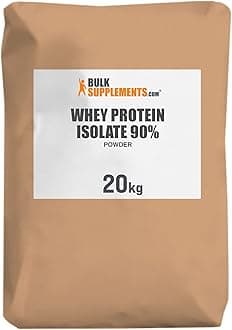 BULKSUPPLEMENTS.COM Whey Protein Isolate Powder 90% (20 Kilograms - 44 lbs)