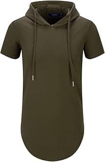 Men's Hipster Hip Hop Longline Pullover Hoodies Shirts