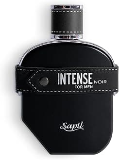 Intense Noir Eau de Parfum for Men – Long-Lasting Masculine Perfume with Amber, Leather, Patchouli & Musk – Bold Scent with Citrus Notes – 100ml