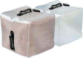 2 Pack Heavy Duty Pool Weight Plastic Sand Bags,Universal Pool Steps Weights for Above Ground Pools,Fillable Ladder Weight Anchor Bag Container for Swimming Entry Systems