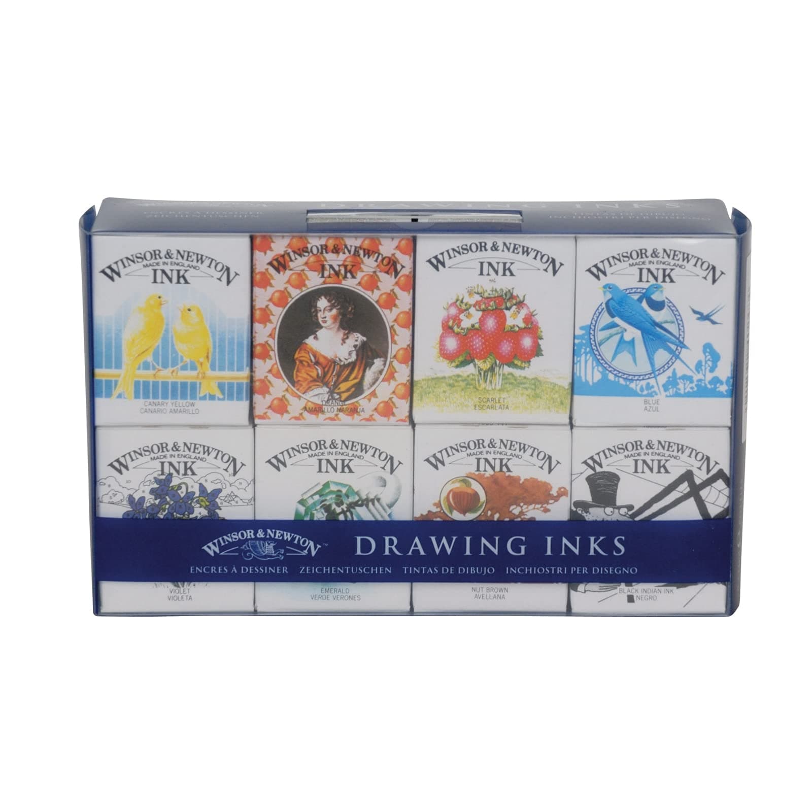 ウィンザー＆ニュートン ドローイングインク 8色 ヘンリーコレクション