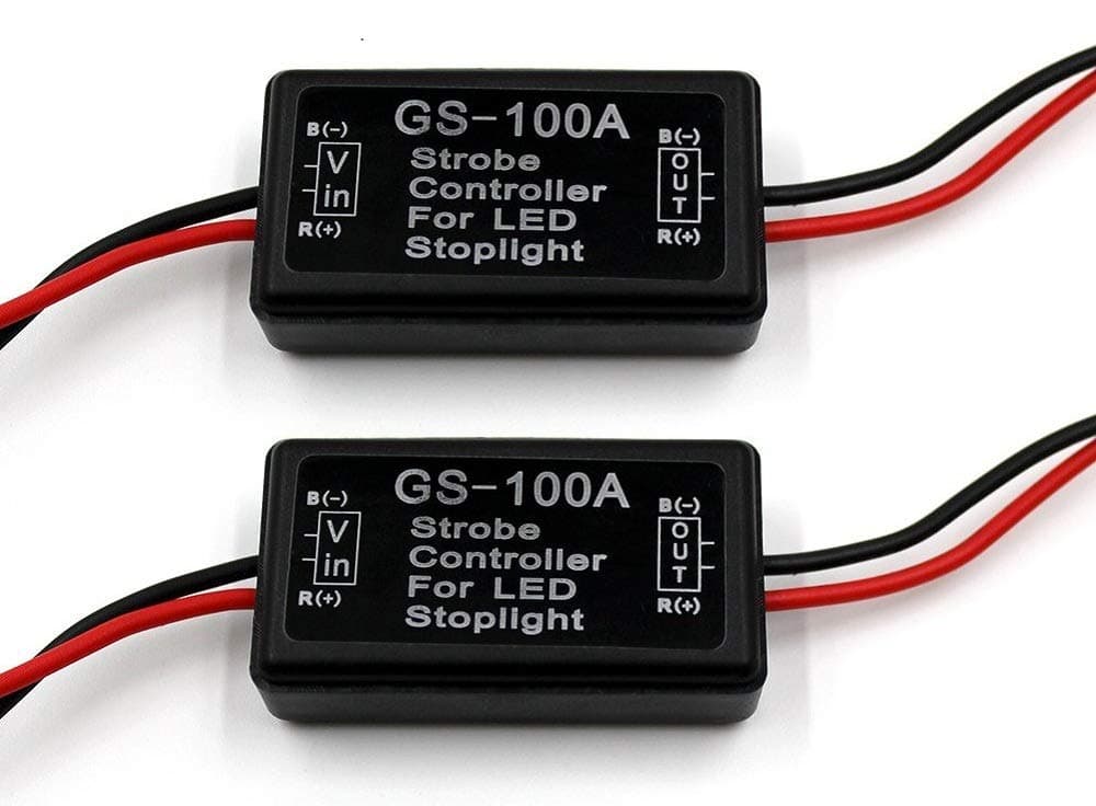 2x 24W Flash Strobe Controller Flasher Module for LED Brake Light Tail Stop Light 12-30V