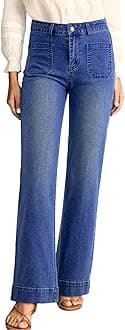 Astylish Women's Wide Leg Jeans High Waisted Stretchy Straight Leg Jeans Loose Trendy Denim Pants with Pocket