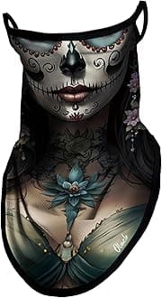 Neck Gaiter Face Mask with Ear Loops Bandana Face Mask Scarf Face Cover for Men Women