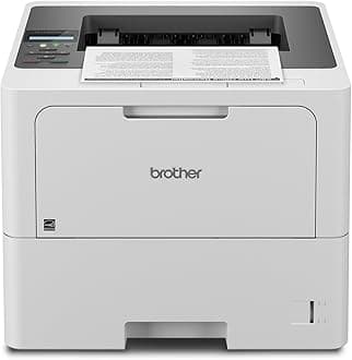 Brother Professional Laser Printer with High-Speed 50 ppm Output, Advanced Security Features, and Wireless Networking for Business, Monochrome Printing with Duplex Capability (HL-6210DW)