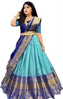 HomrySouth indian Fancy Designer Flared Bridal lehenga Choli For Girls-Kumkum.