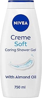 Care Shower Creme Soft (750 ml), Caring Body Wash Enriched with Almond Oil, Moisturising Shower Gel with Vitamin C and E, Skin Moisturiser with Mild Scent