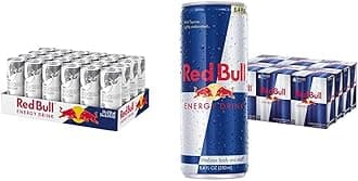 Energy Drink Coconut Berry (24 Count) + Red Bull Energy Drink (24 Cans x 6 Packs)