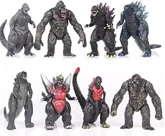 - Action Figures PVC Anime Movable Collectible Model Statue Toys (Monster Dinosaurs, 8 Pieces Set, Multicolour, 5-7Cm)