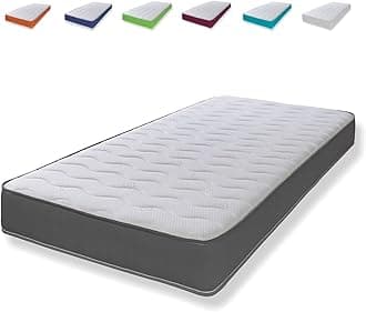 eXtreme comfort ltd Cooltouch Colours Grey Small Double Mattress - 120x190cm, 18cm deep. Memory Foam and Coil Spring Hybrid, Plush Comfort, UK Made Mattress in a Box