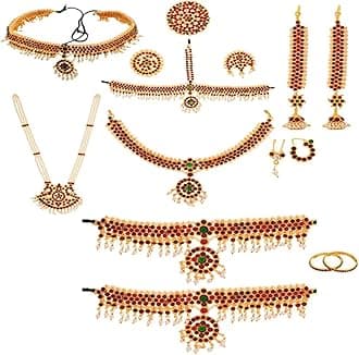 AXXIM classical bharatanatyam jewellery set