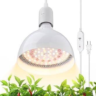 Barrina Hanging Grow Lights for Indoor Plants, 25W Full Spectrum, with Timer and 16.4FT Power Cord, Pendant Plant Lights for Indoor Growing, Large Tall Plant, Garden, Flowers, Greenhouse