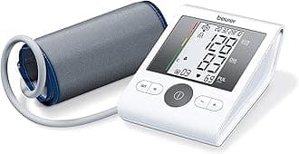 BM 28 upper arm blood pressure monitor without Adapter | cuff (22-36 cm) | Arrhythmia detection | Automatic switch-off | Risk indicator | White