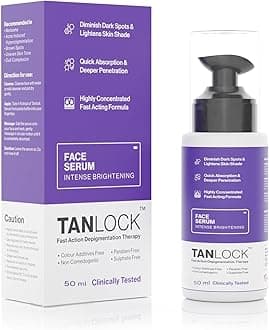 Intense Face Brightening Serum with Butyl Resorcinol & Alpha Arbutin | Non-Comedogenic Formulation To Fade Dark Spots & Achieve Glowing Skin Tone For Women & Men (50ml)