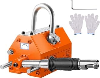 VEVOR Magnetic Lifter, 880 lbs / 400 kg Pull Capacity, 2.5 Safety Factor, Neodymium & Steel, Lifting Magnet with Release, Permanent Lifting Magnets, Heavy Duty Magnet for Lifting, Shop Crane, Block,