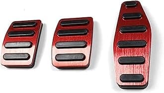 Vuzmode Car Clutch Brake Accelerator Pedal Foot Rest Pedals Covers, for Jimny, JB64 Sierra JB74W 2019 2020 Car Styling Accessories Foot Pedal Cover Brake Pedal Cover(Black AT RED)