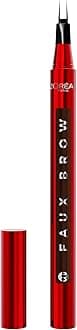 L'Oréal Paris Infallible Faux Brow, Double Brush Tip Brow Tint Pen, Natural Finish, Waterproof, Transfer and Smudge-Resistant, Shaping Brows for up to 48 hours, Shade: Dark Brunette