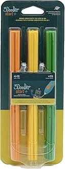 3Doodler Start 3D Printing Filament Refill Blister Pack (x75 Strands, Over 375 ft. Of Extruded Plastic) - Garden Blend