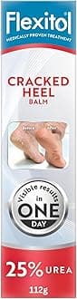 Flexitol Cracked Heel Balm, Visible Results in 1 Day, For Extremely Dry Feet & Cracked Heels, Removes Hard Skin, 25% Urea, Medically Proven Foot Cream, Suitable for Diabetics, 1 x 112g[Amazon-developed Certification] Compact by Design