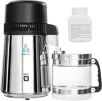 DCHOUSEStainless Steel Countertop Distiller - UL Listed Distilled Water Maker