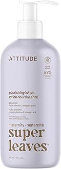 ATTITUDE Pregnancy Nourishing Body Lotion, EWG Verified, Dermatologically Tested, Plant and Mineral-Based, Vegan Maternity Products, Argan Oil, 16 Fl Oz