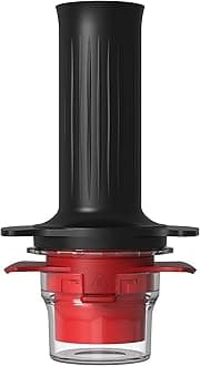 Kompresso Handheld Espresso Maker, 2.7oz Capacity- Lightweight, Portable, and Perfect for Travel, Color - Black/Red