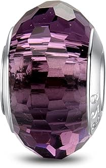 925 Sterling Silver Charms for Bracelets,Fashion DIY Dangle Pendants Beads Simulated Birthstone Charms,Birthday Gifts for Women