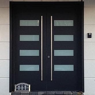 10432 Belle Modern Stainless Steel Sus304 Entrance Entry Commercial Office Store Front Door Handlesets Timber Wood Door Pull Push Handles Double-sided (24 Inches /600x32mm)